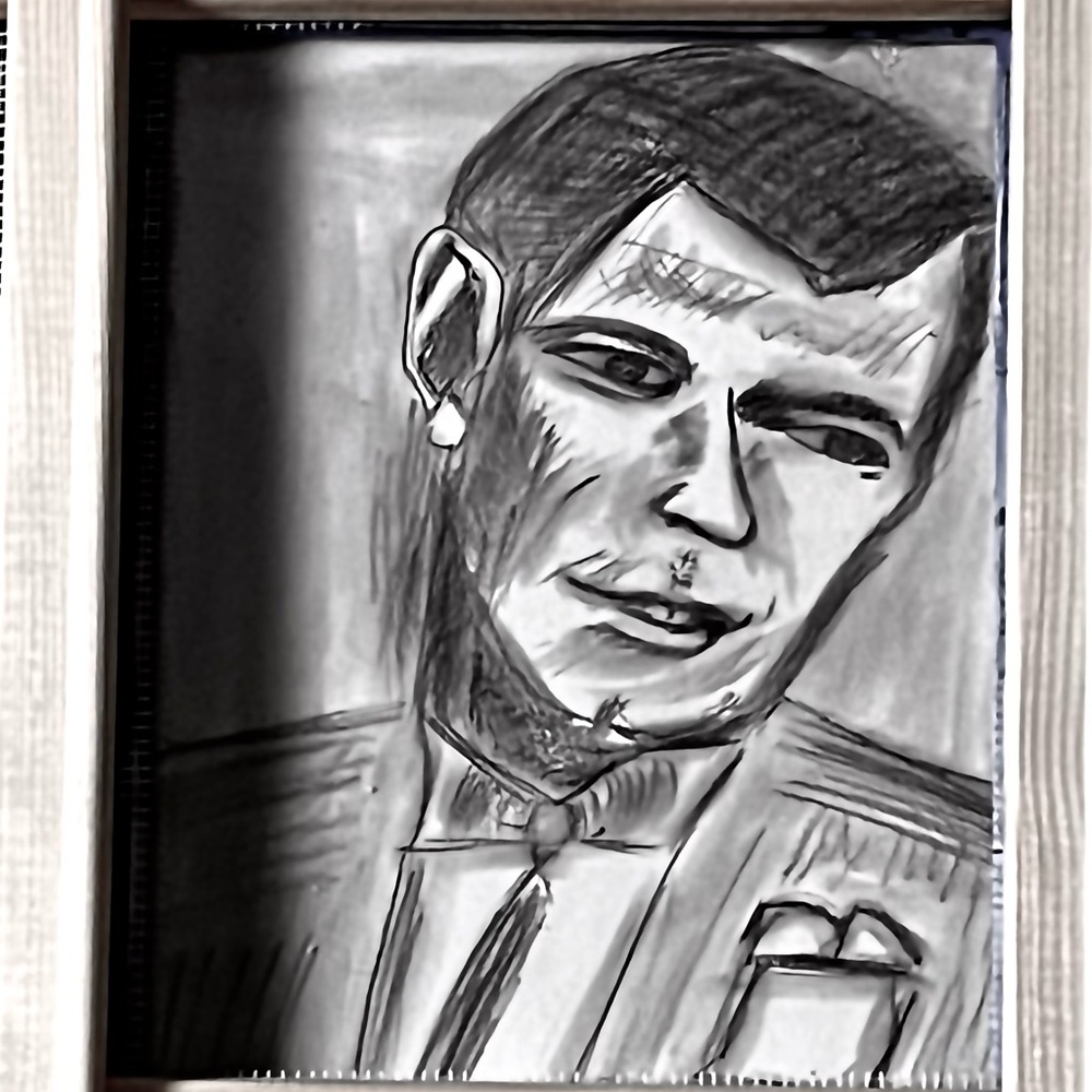Charcoal Drawing of Frank Sinatra
